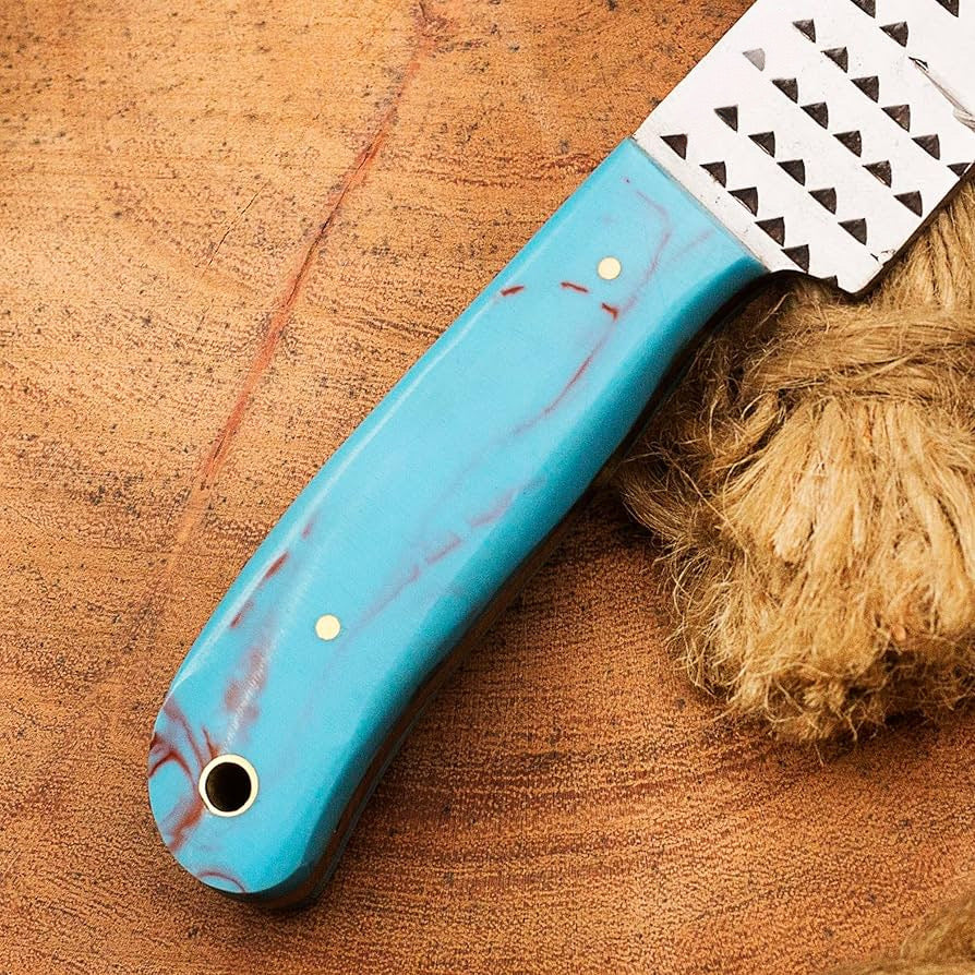 Handmade Rasp Bull Cutter Knife - Versatile Tool for Tough Materials | DRSKNIVES HUB