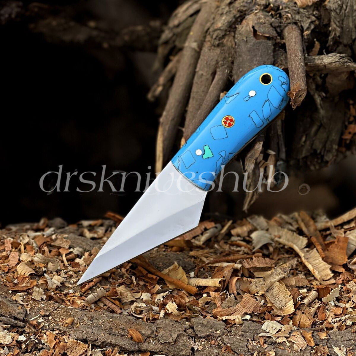 Set of 4 Custom Handmade Skinner Knives – D2 Steel Blades