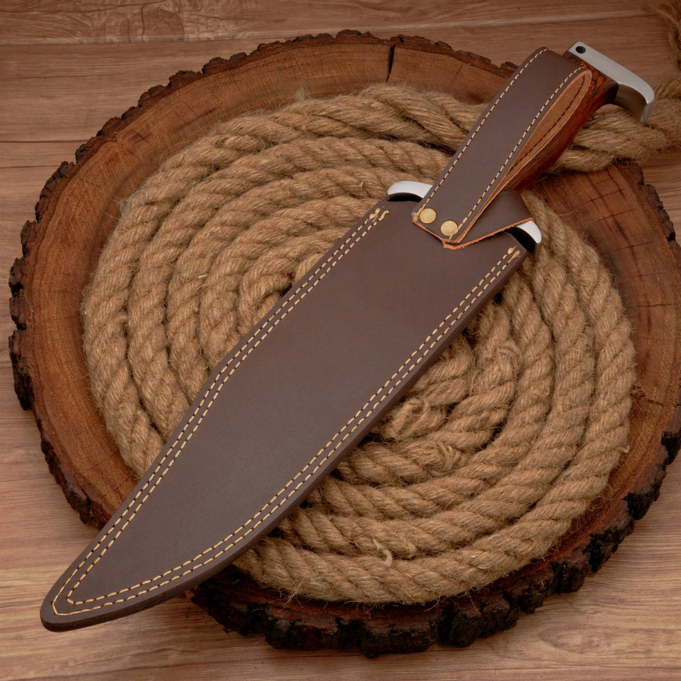 Edc knife custom handmade 17” Rambo knife Hunting bowie knife || drs knives hub