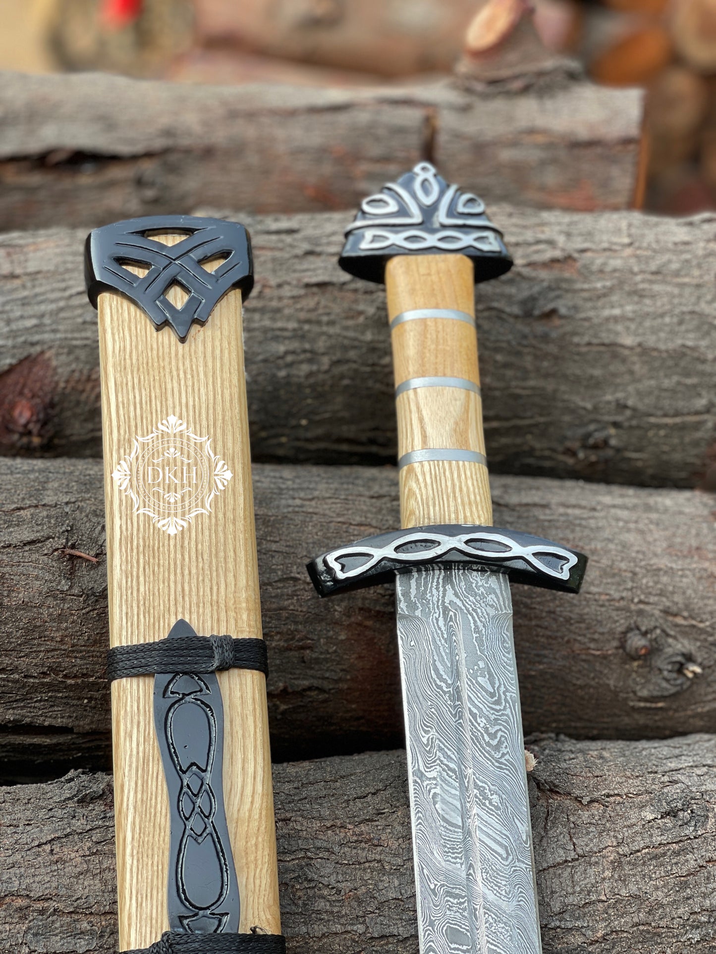 Battle Ready Medieval Sword Custom Handmade Damascus Steel Sword