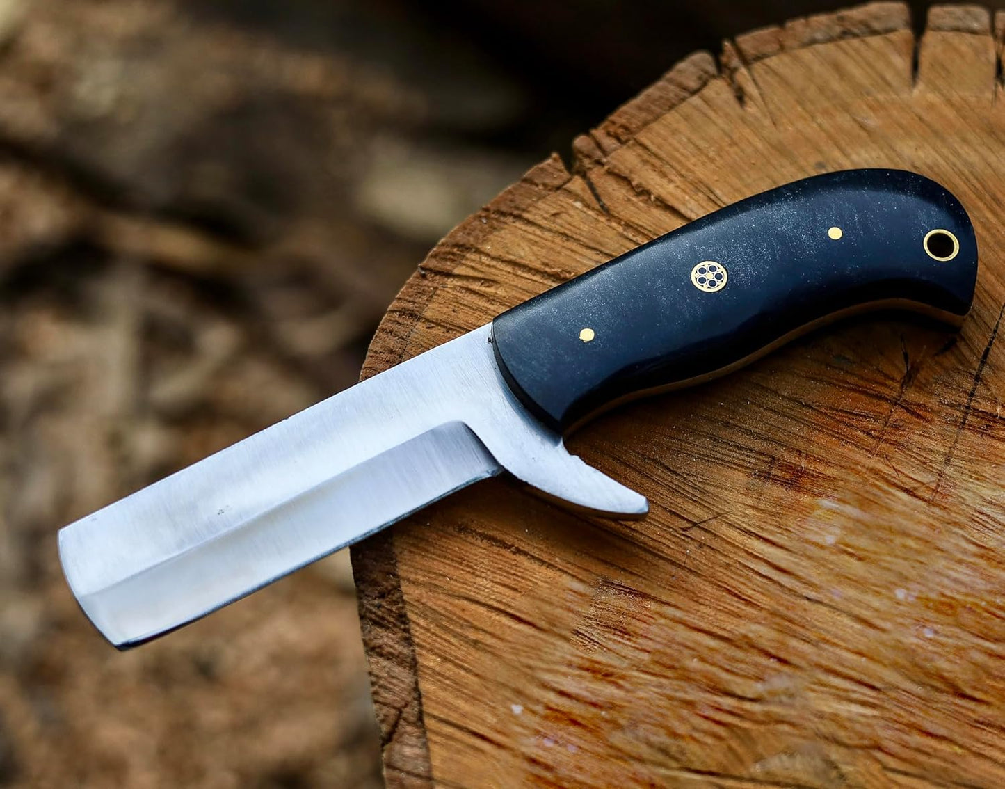 HANDMADE STAINLESS STEEL COWBOY BULL CUTTER KNIFE || DRS KNIVES HUB