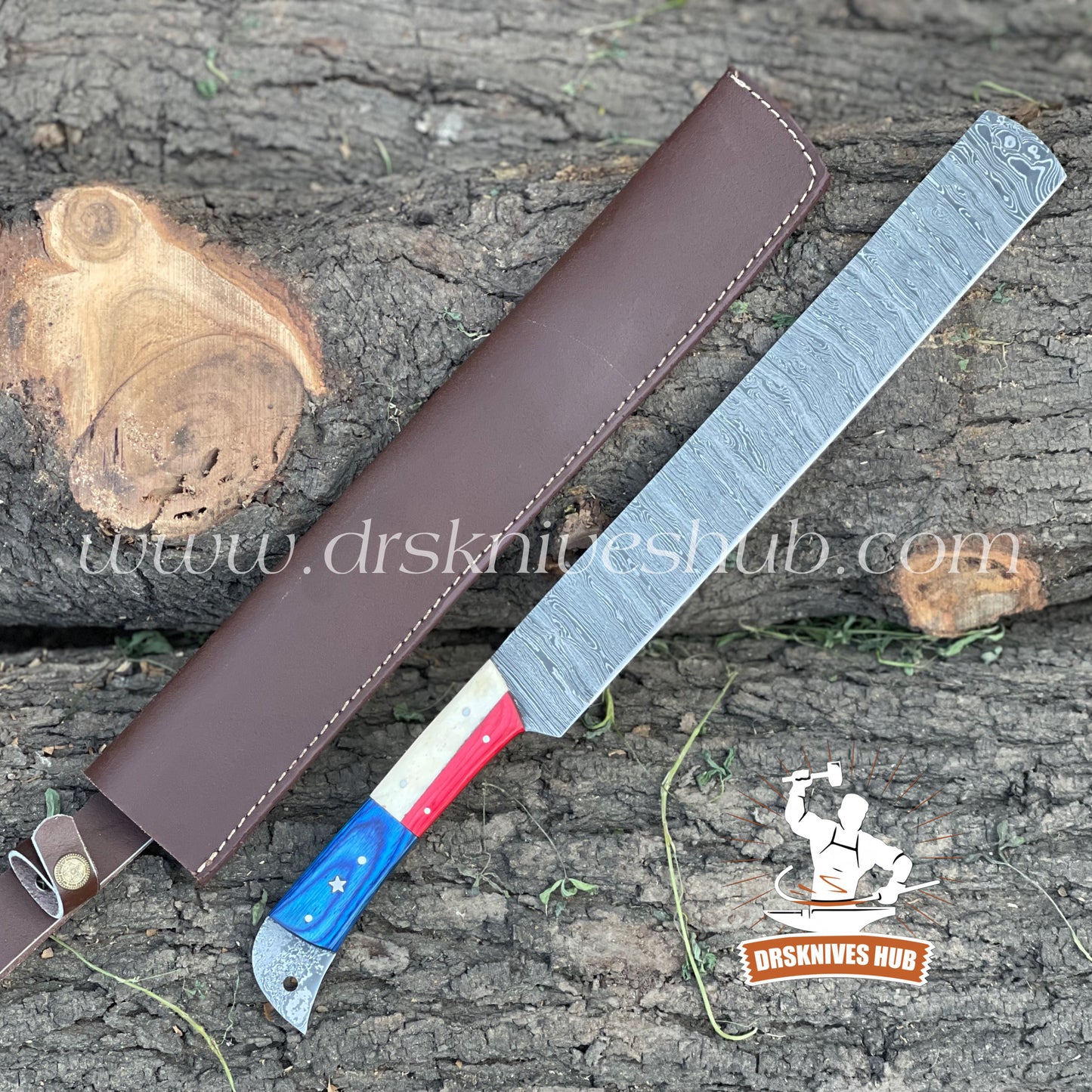 19” Brisket Knife Custom Hand Forged Texas Handle BBQ Knife