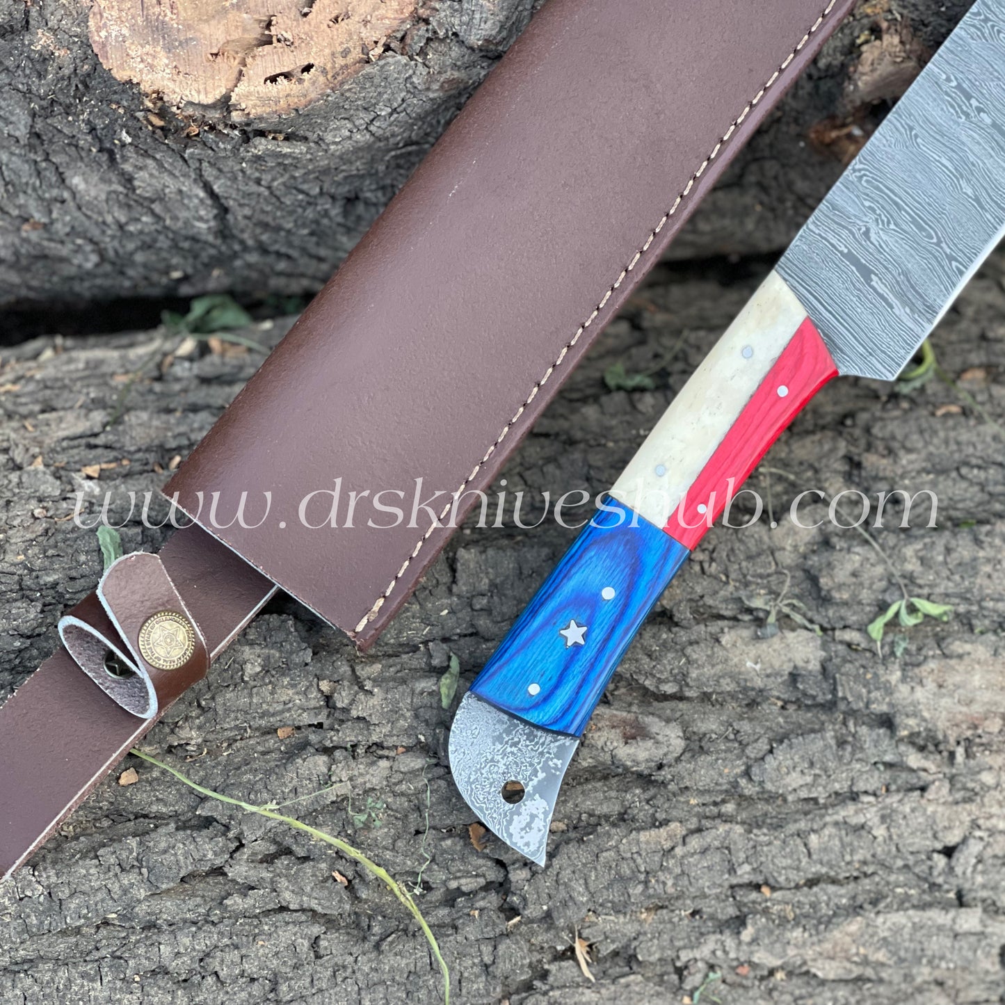 19” Brisket Knife Custom Hand Forged Texas Handle BBQ Knife