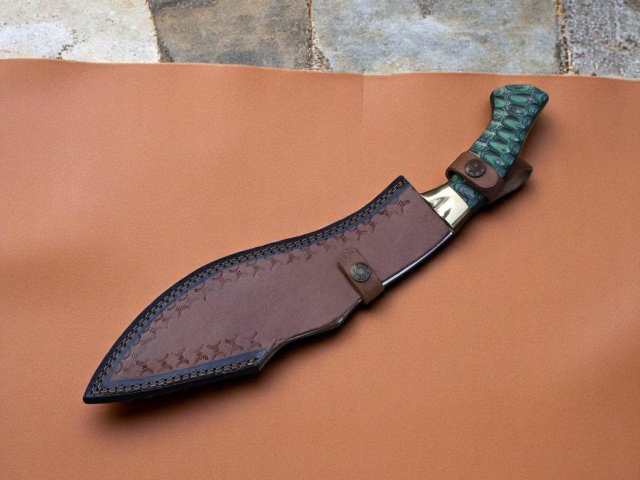 Custom Handmade Stainless Steel Blade Kukri knife With Free leather Sheath Cover || Drs Knives Hub