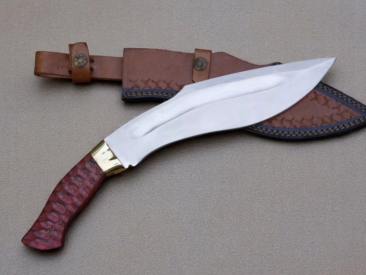 15” Handmade Stainless Steel Blade Resin Handle Outdoor kukri knife|| Drs Knives Hub