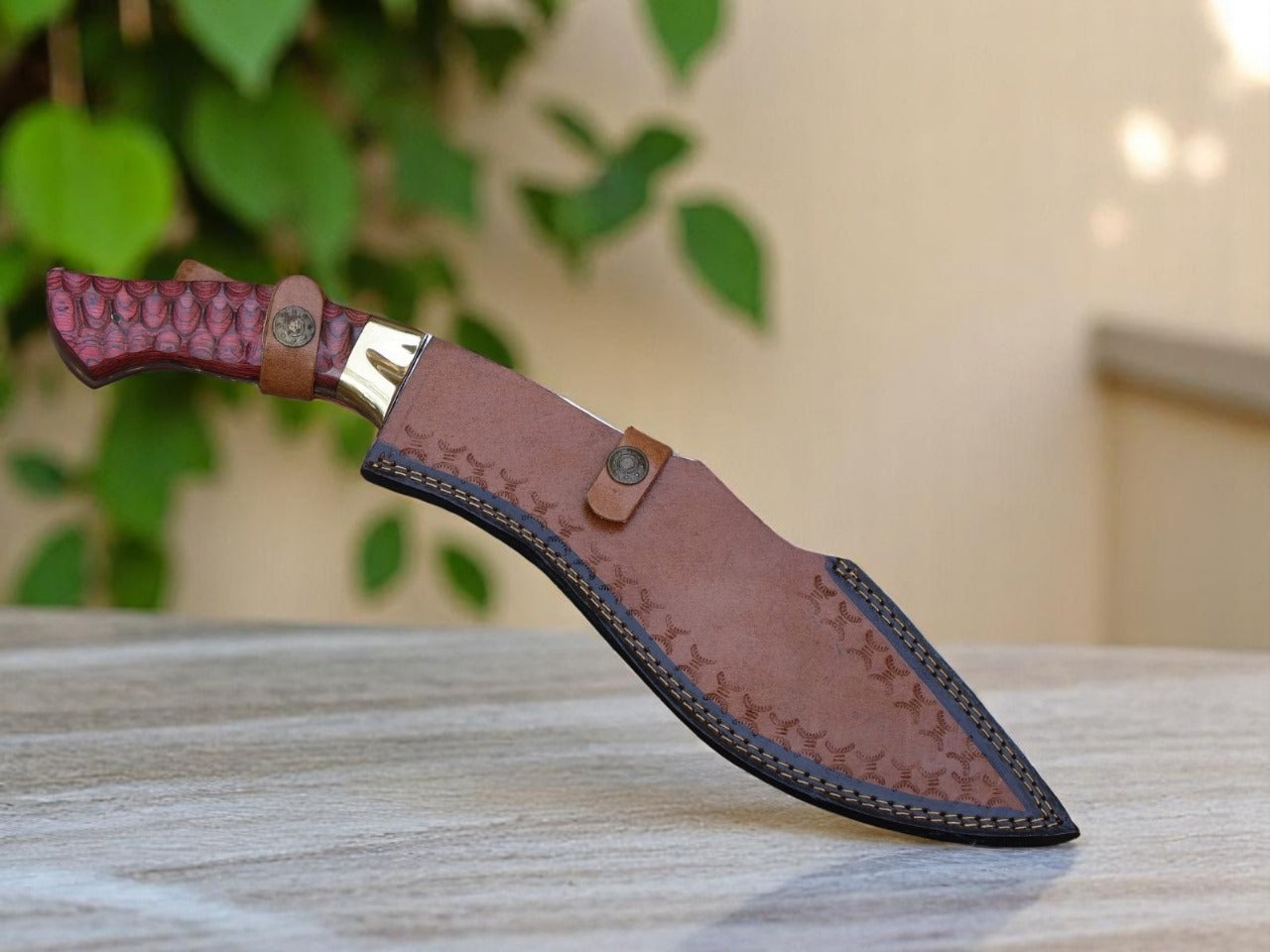 15” Handmade Stainless Steel Blade Resin Handle Outdoor kukri knife|| Drs Knives Hub