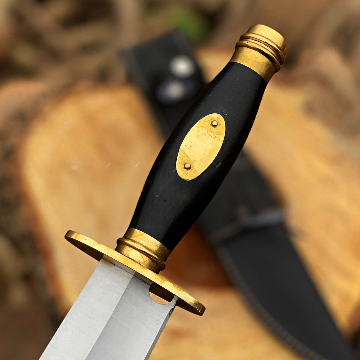 15” Custom Handmade j2 Steel Bowie Knife With Leather Sheath Cover