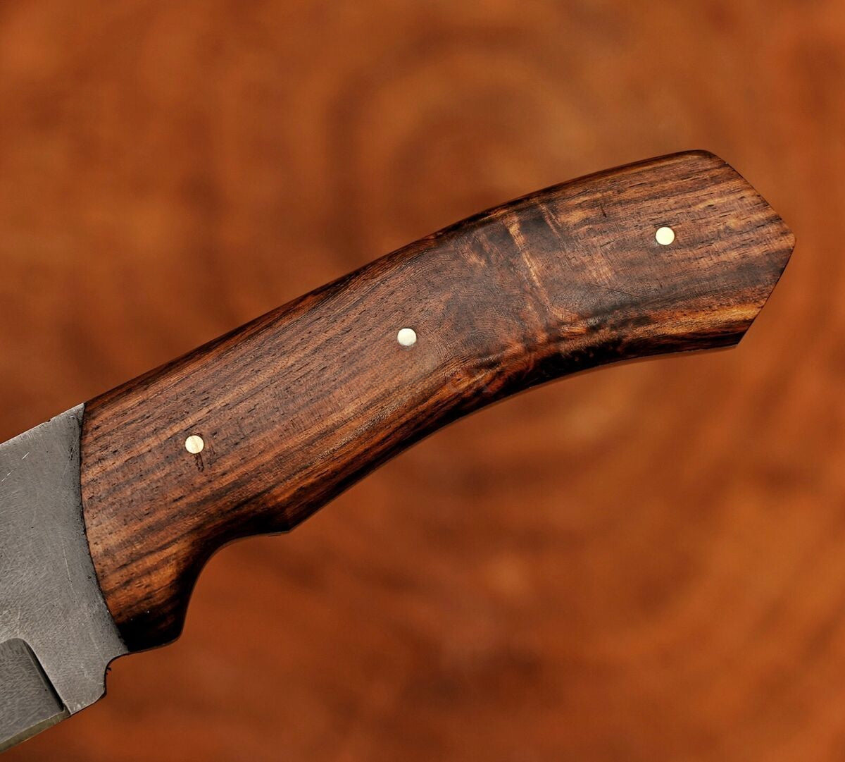 Viking Seax Knife Custom Handmade Carbon Steel Blade Seax Knife Wood Handle with Leather sheath Cover