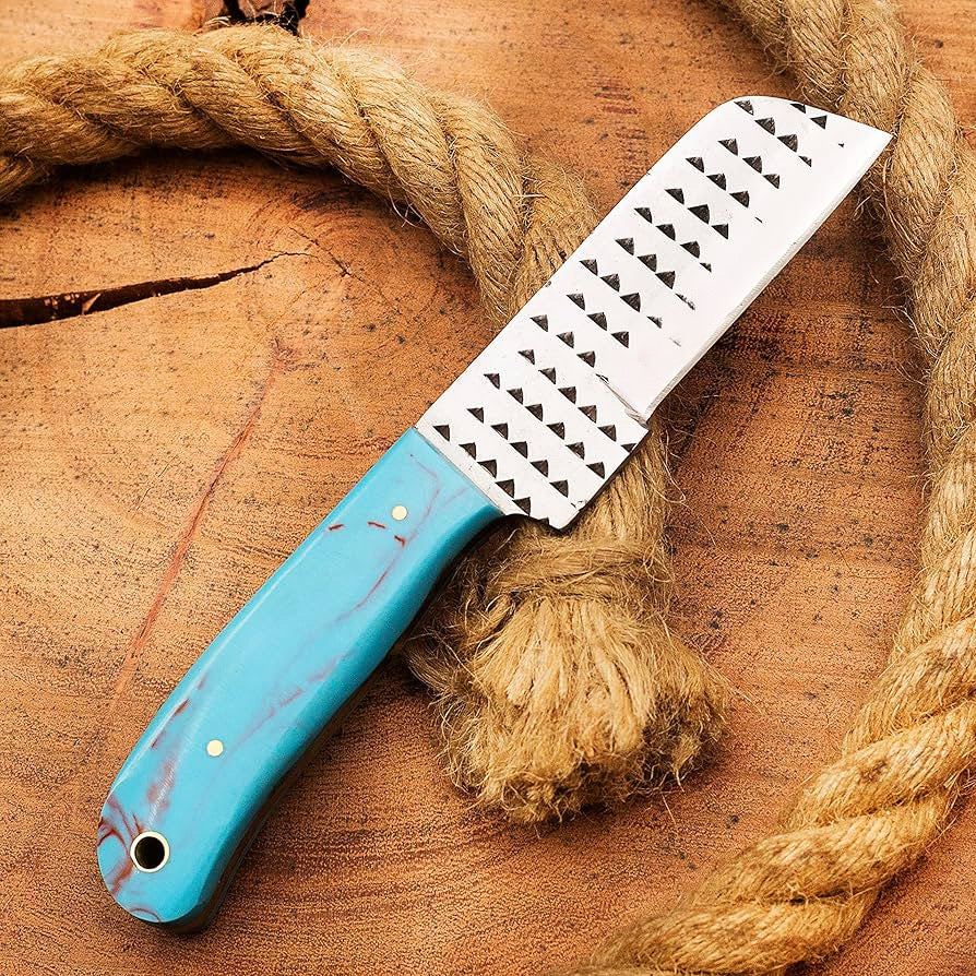 Handmade Rasp Bull Cutter Knife - Versatile Tool for Tough Materials | DRSKNIVES HUB