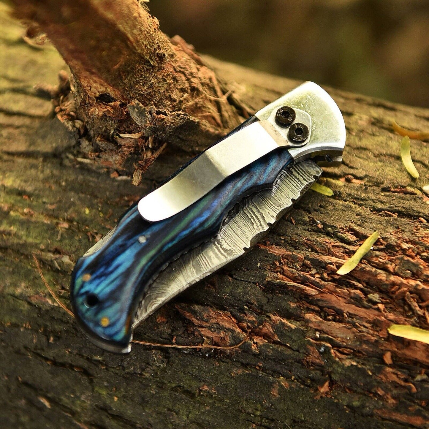 HANDMADE BELT CLIP FOLDING POCKET KNIFE || DRS KNIVES HUB