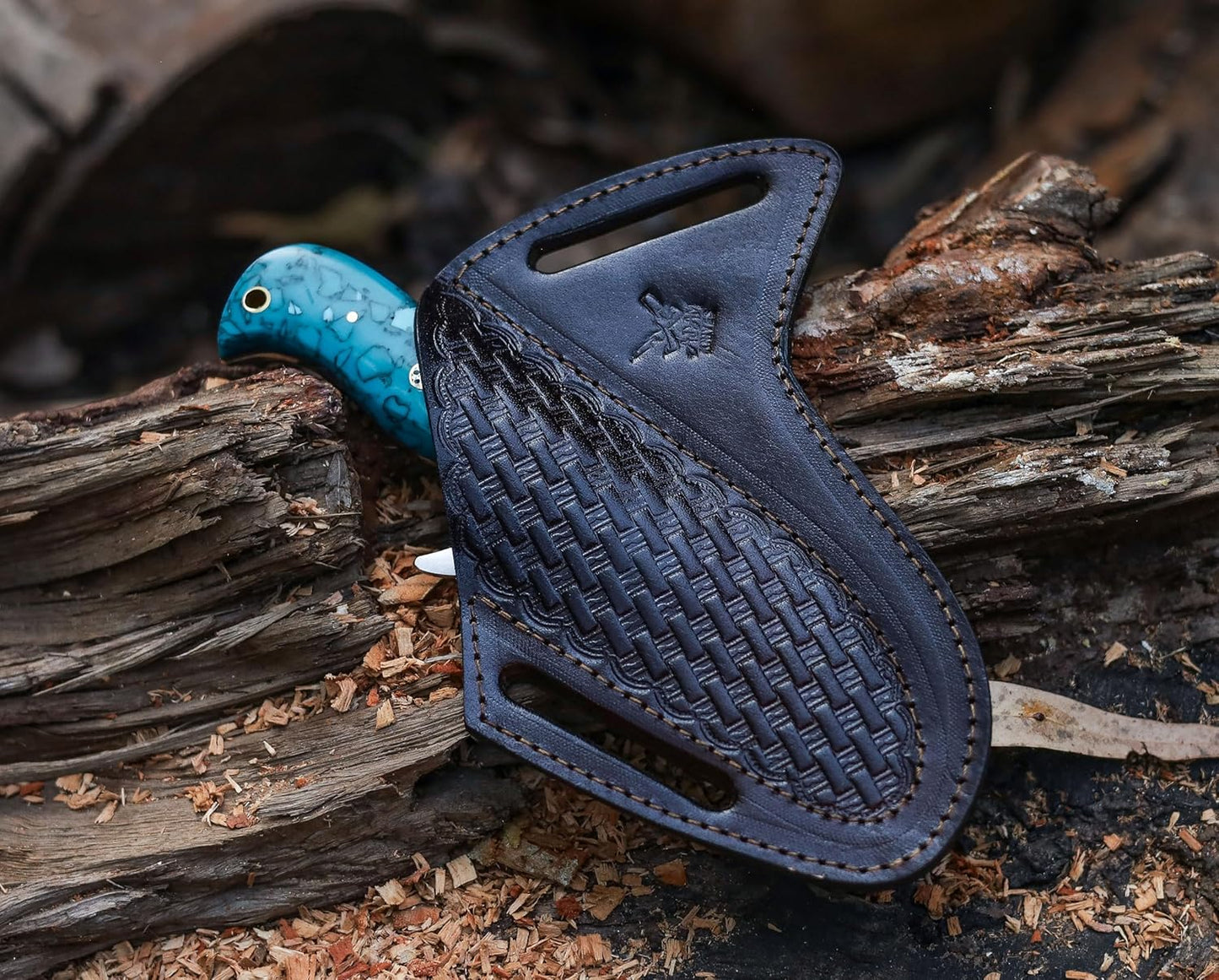 HANDMADE D2 STEEL CUSTOM MADE BULL CUTTER KNIFE WITH LEATHER COVER || DRS KNIVES HUB