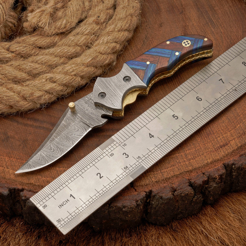 Forged by hand Camping Folding Blade With Pocket Clip || drs knives hub