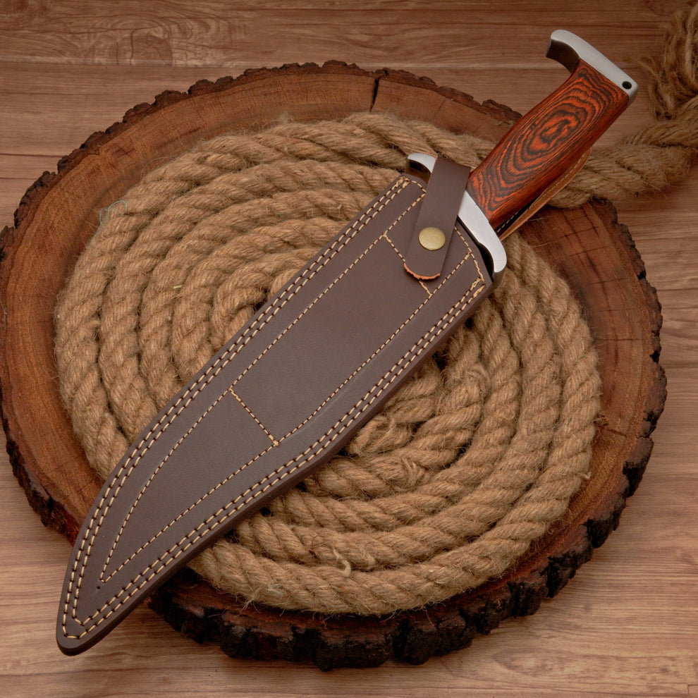 Edc knife custom handmade 17” Rambo knife Hunting bowie knife || drs knives hub