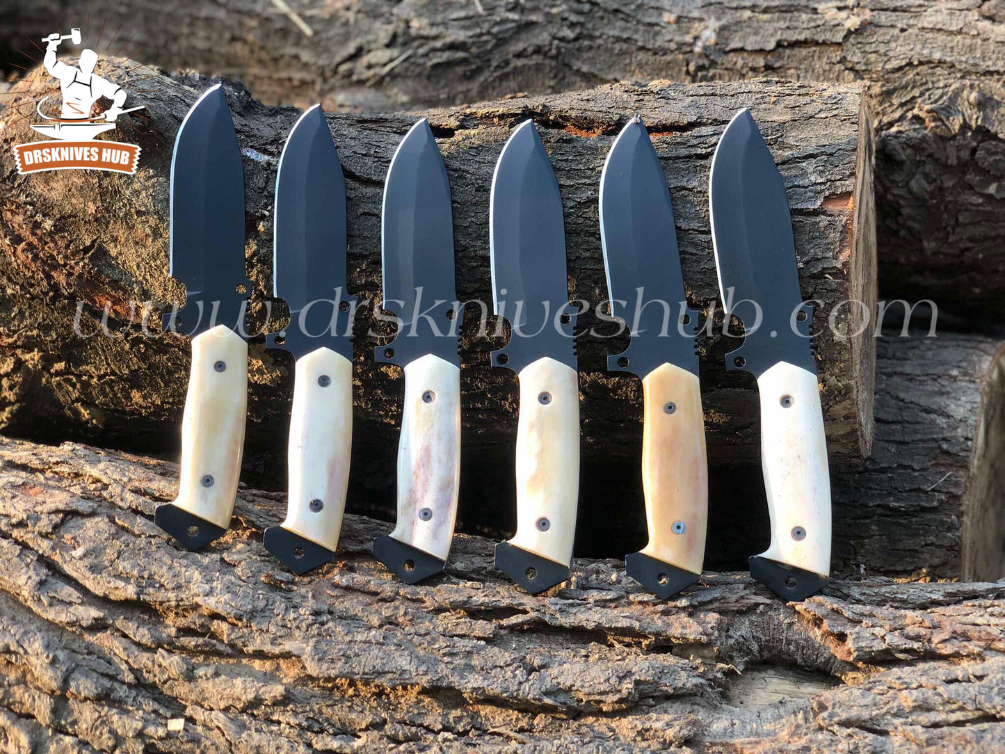 Hunting knives || Don’t miss out on this incredible deal! Get all six items with leather sheaths and enjoy free shipping
