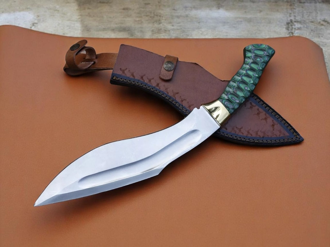 Custom Handmade Stainless Steel Blade Kukri knife With Free leather Sheath Cover || Drs Knives Hub