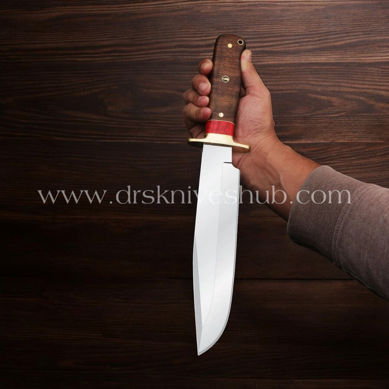 BEAUTIFUL HANDMADE J2 STEEL EDC BOWIE KNIFE WITH LEATHER SHEATH || DRS KNIVES HUB