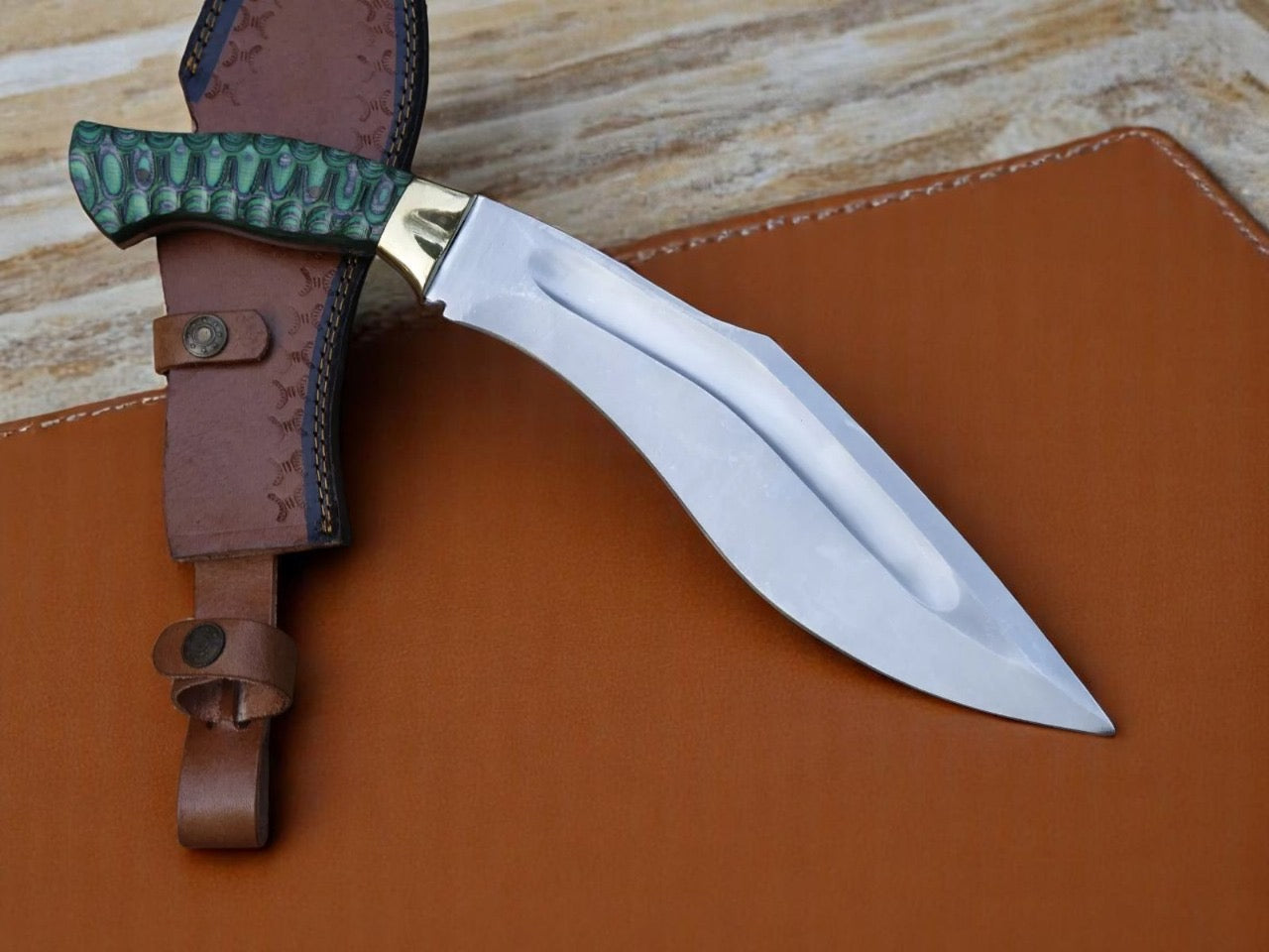 Custom Handmade Stainless Steel Blade Kukri knife With Free leather Sheath Cover || Drs Knives Hub