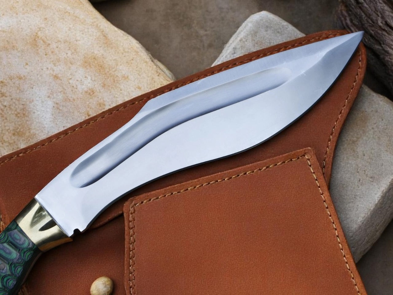 Custom Handmade Stainless Steel Blade Kukri knife With Free leather Sheath Cover || Drs Knives Hub