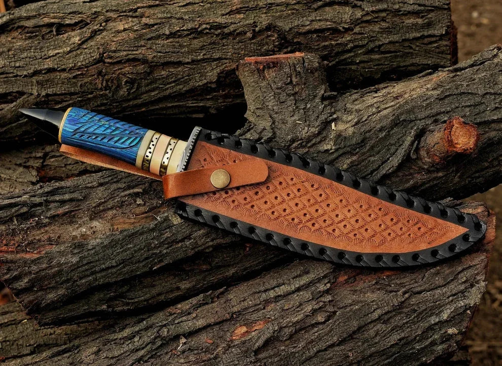 Damascus-Bowie-Knives_scaled - DRSKNIVES HUB