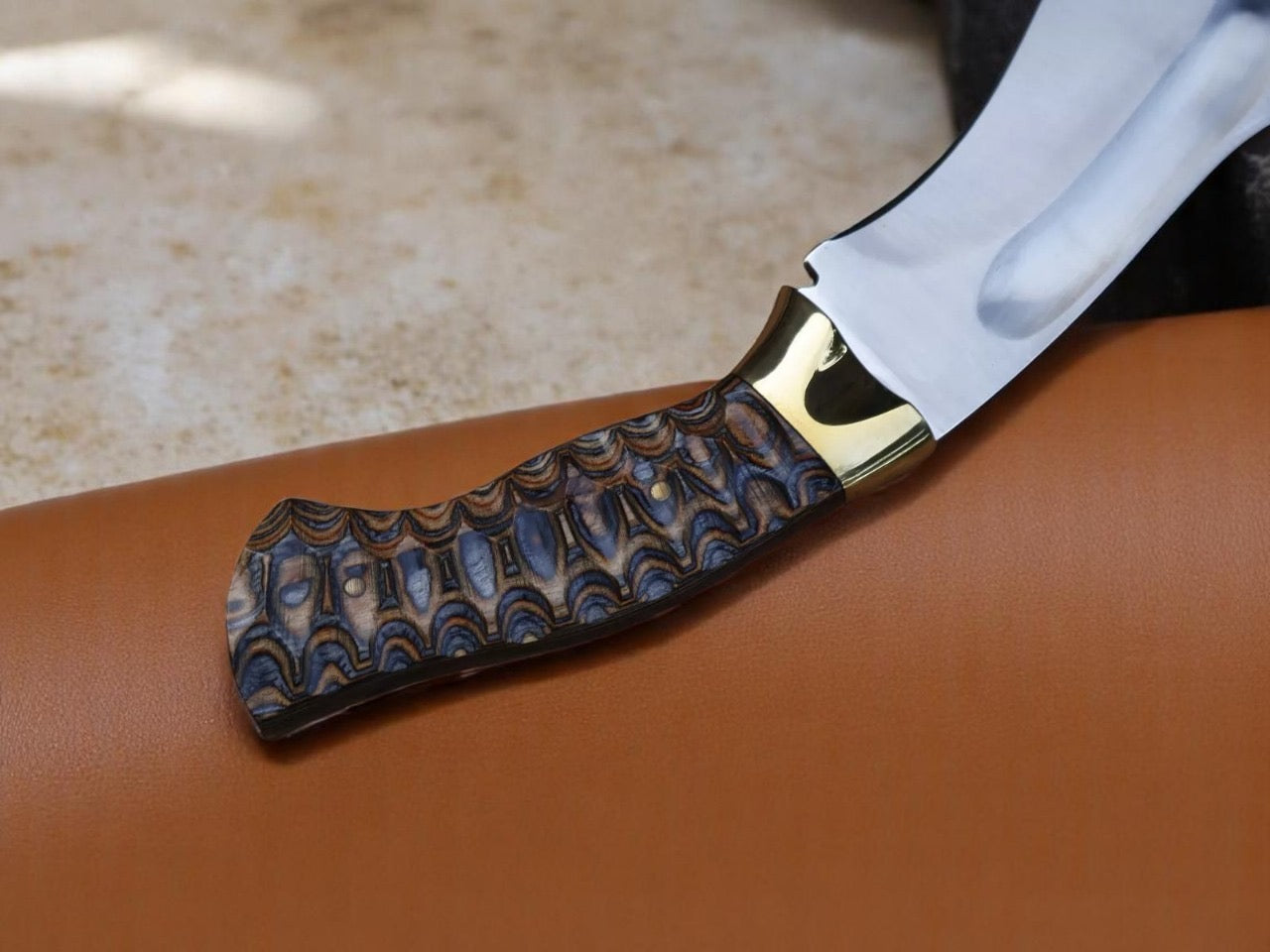 Full Tang Handmade Stainless Blade EDC kukri knife With leather sheath || Drs Knives Hub