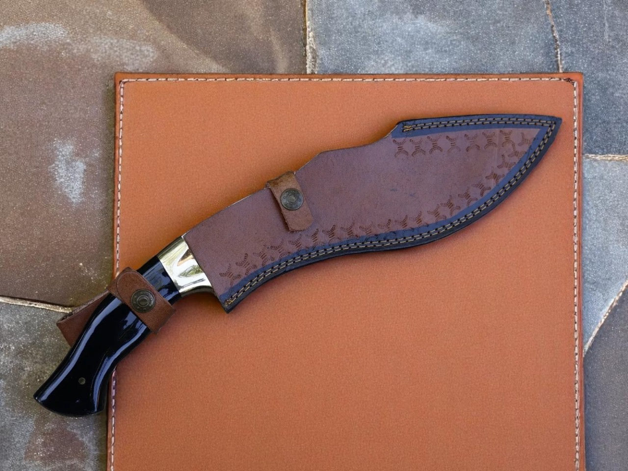 Custom Handmade Stainless Steel Blade Kukri knife With Free leather Sheath Cover || Drs Knives Hub
