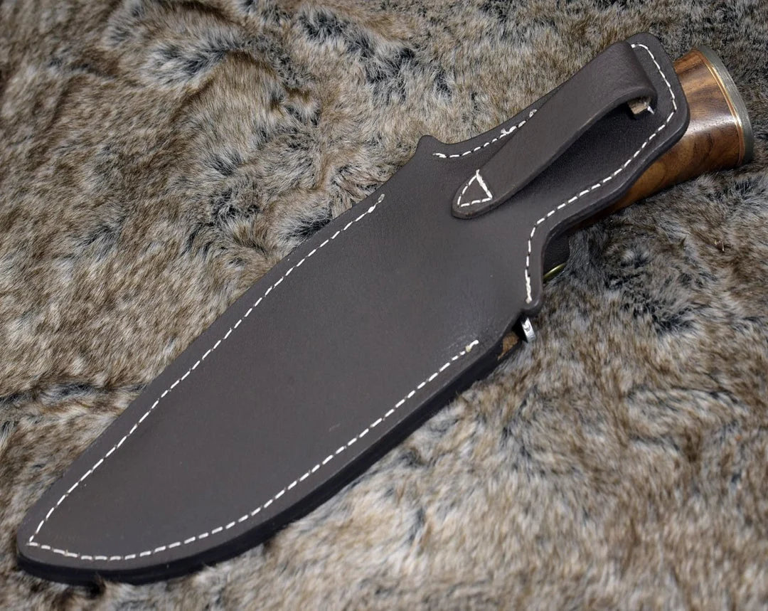 BOWIE KNIFE WITH EXOTIC ROSEWOOD HANDLE || DRS KNIVES HUB