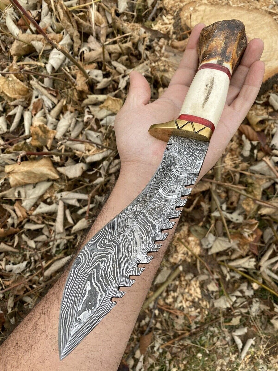 14” Damascus Steel Kukri Knife – Tactical Fixed Blade for Survival, Hunting & Camping | DRSKNIVES HUB