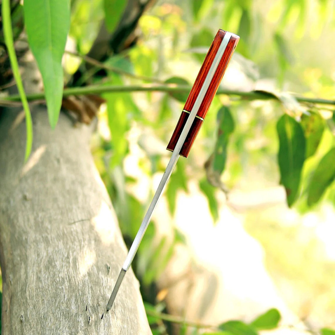 Handmade J2 Steel mirror polish Cleaver Knife, Meat Chopper Knife With Leather Sheath Cover