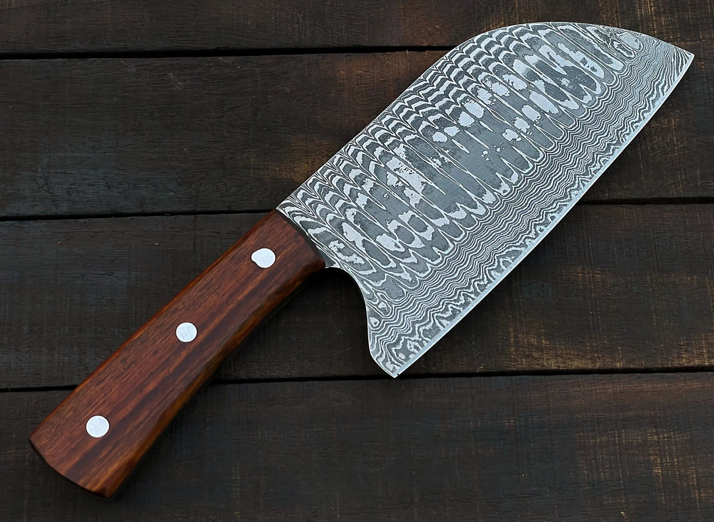 Cleaver Knife Custom Handmade Damascus Steel Meat Cleaver Knife With Leather Sheath Cover