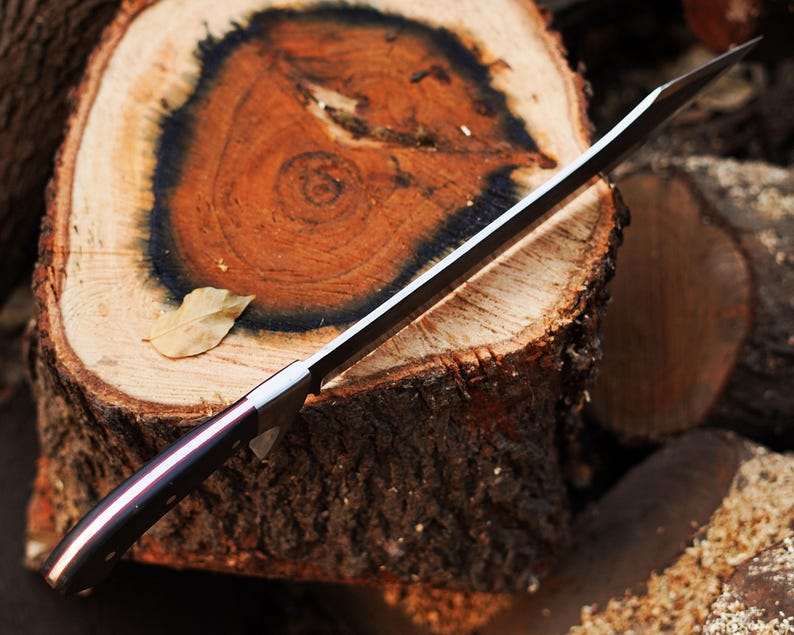 Machete D2 Steel Bowie Knife With Handmade Beautiful Black Micarta Handle