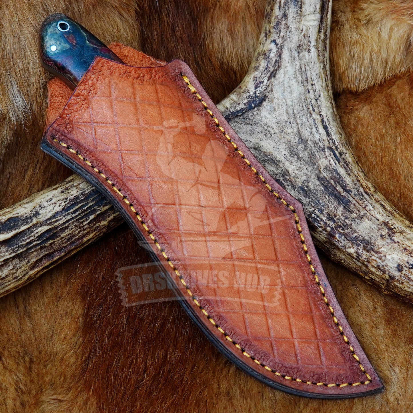 Damascus Hunting Knife 10"