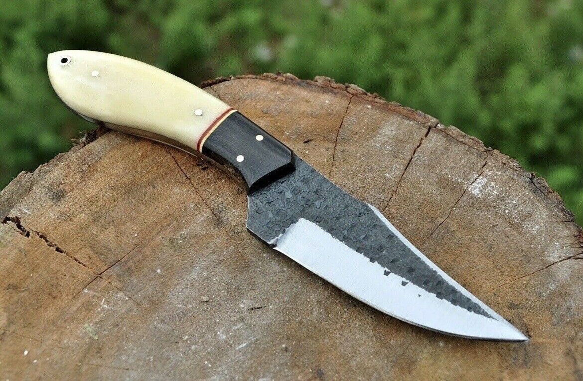 1095 High Carbon Steel Fixed Blade Knife Skinner Survival