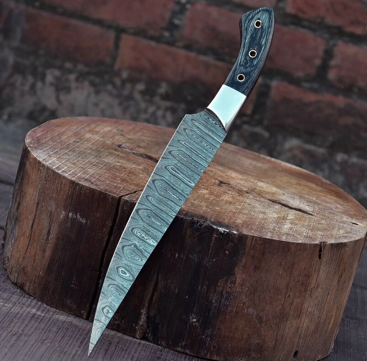 Japanese Kitchen Slicing Damascus Steel Cooking Cutlery 13”inch