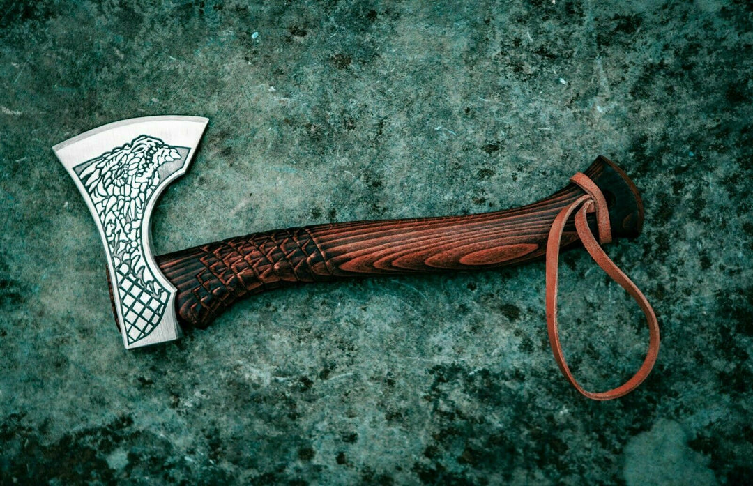 Carbon Steel Handmade Viking Axe Outdoor Camping Axe