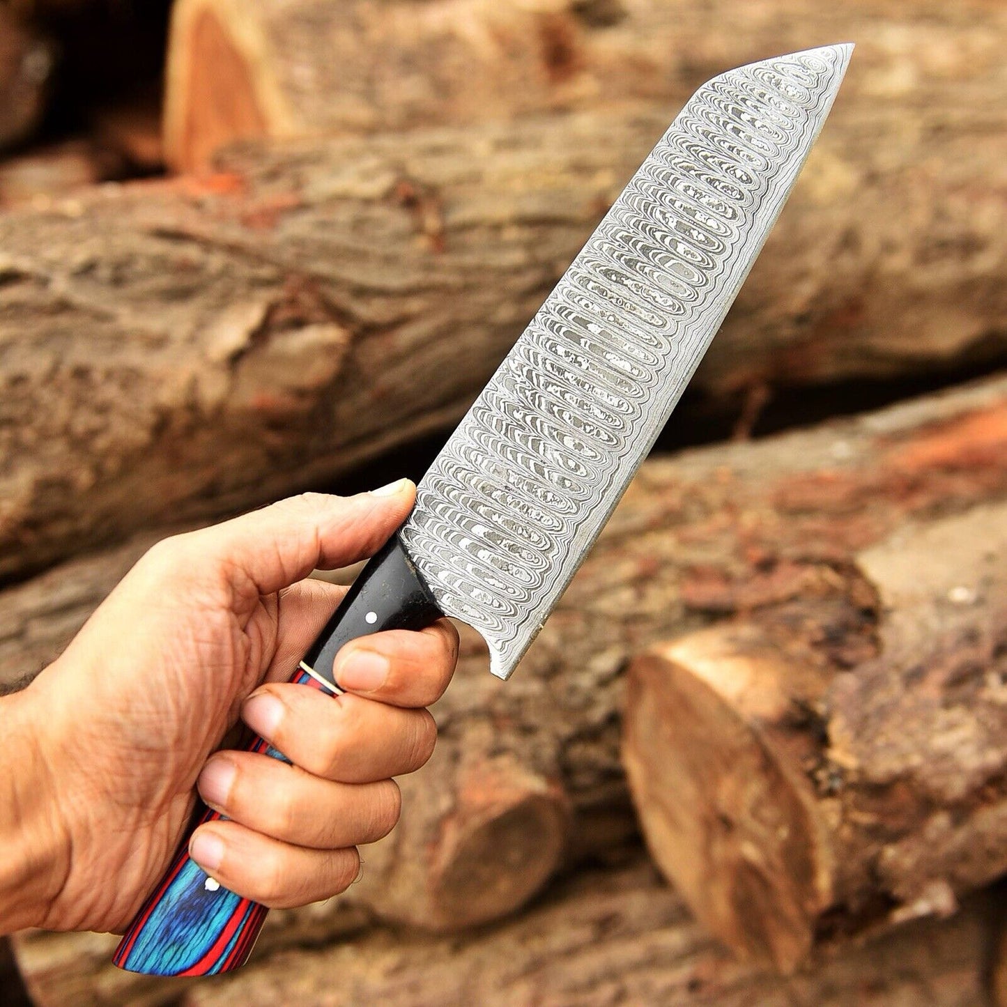 Chef Knife Handmade Damascus Steel Kitchen knife 12" inches Chef Knife