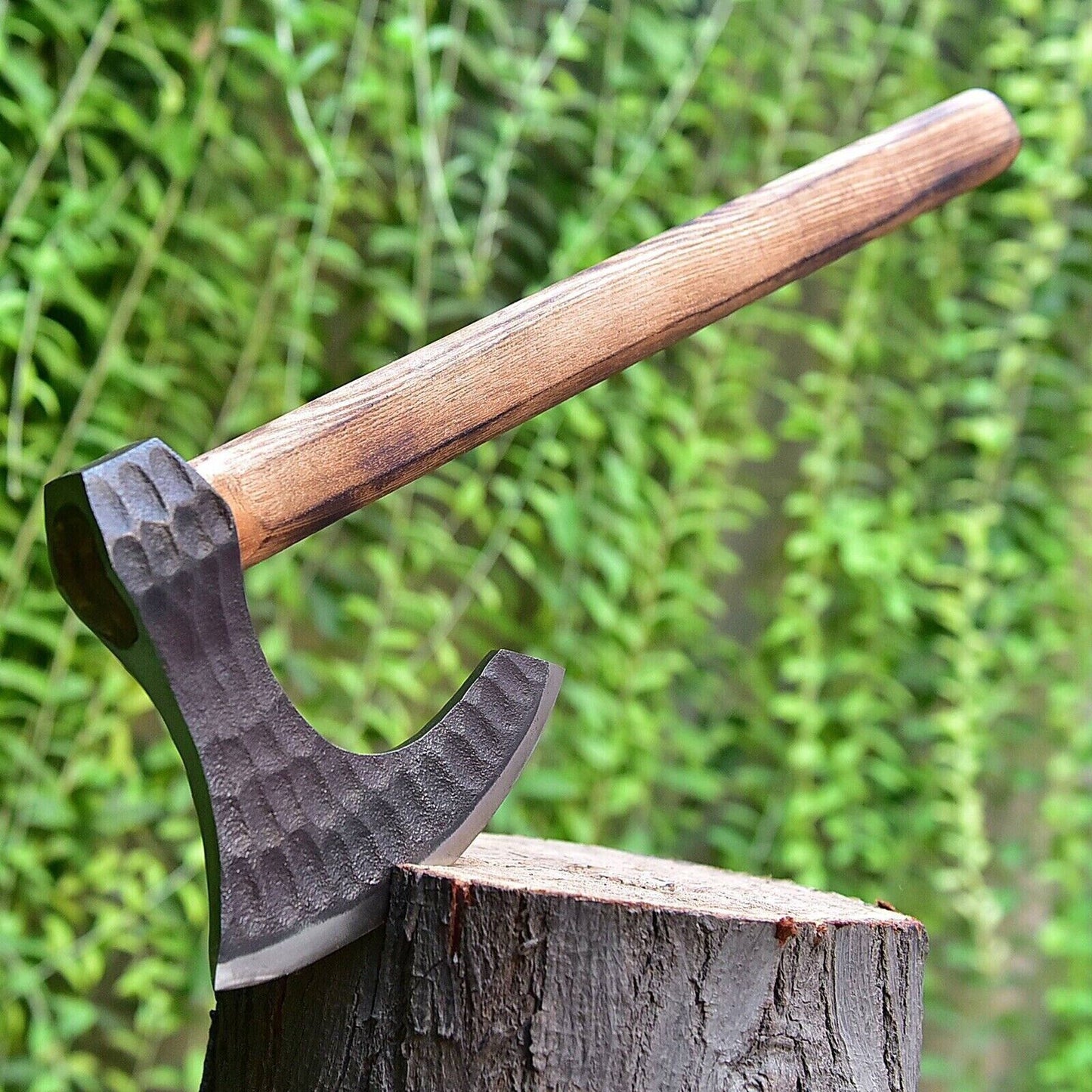 Handmade Forged Carbon Steel Tomahawk Hatchet Camping Hunting Viking Axe