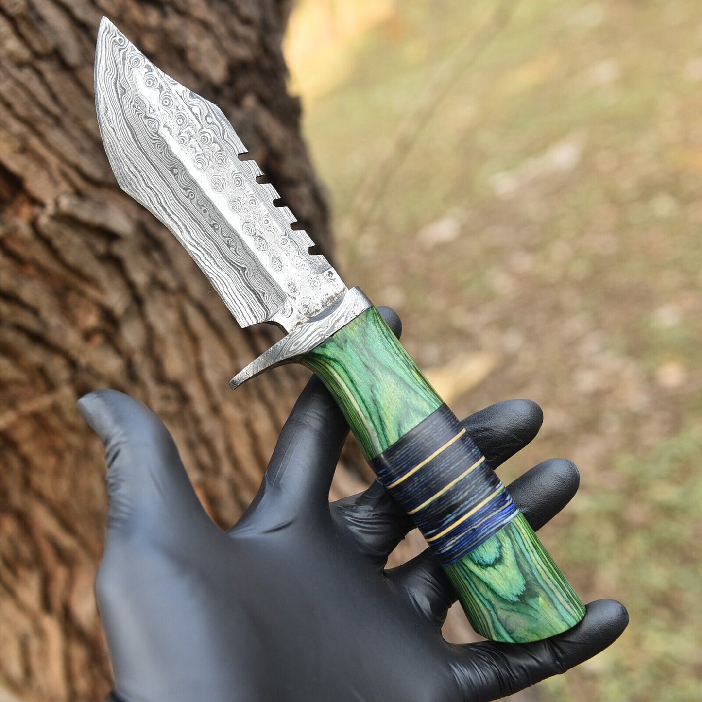 Custom Handmade Damascus Hunting Knife – Hand Forged Damascus Steel Blade | DRSKNIVES HUB