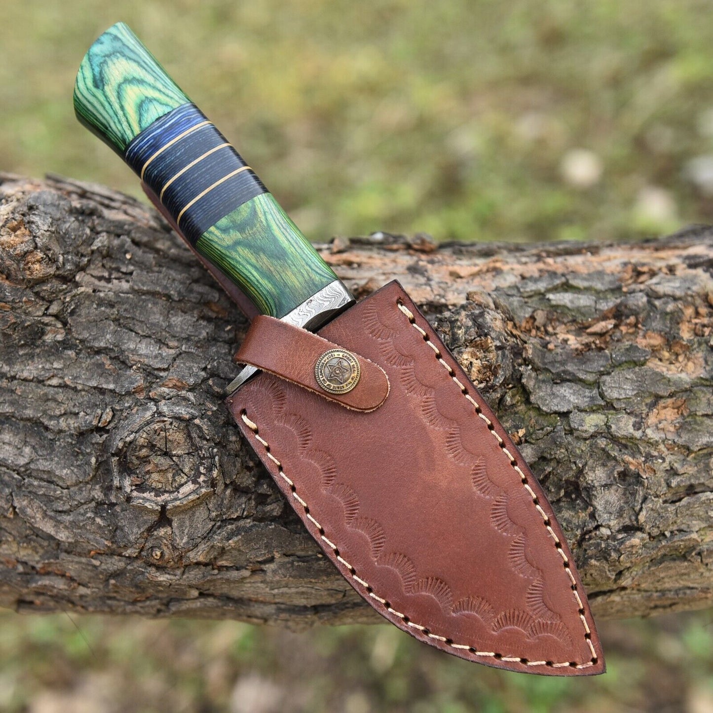 Custom Handmade Damascus Hunting Knife – Hand Forged Damascus Steel Blade | DRSKNIVES HUB