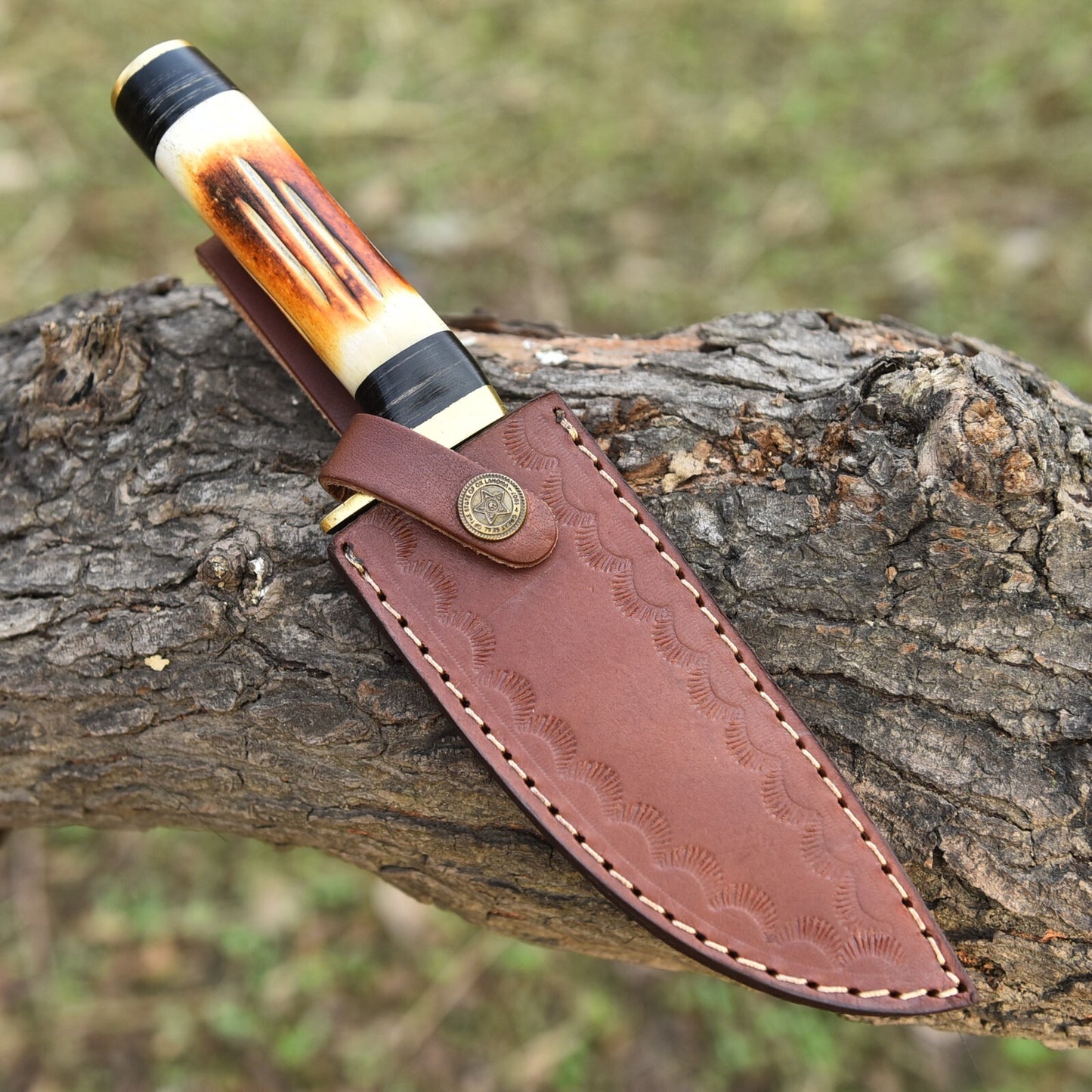 Custom Handmade Damascus Hunting Knife – Hand Forged Damascus Steel Blade | DRSKNIVES HUB