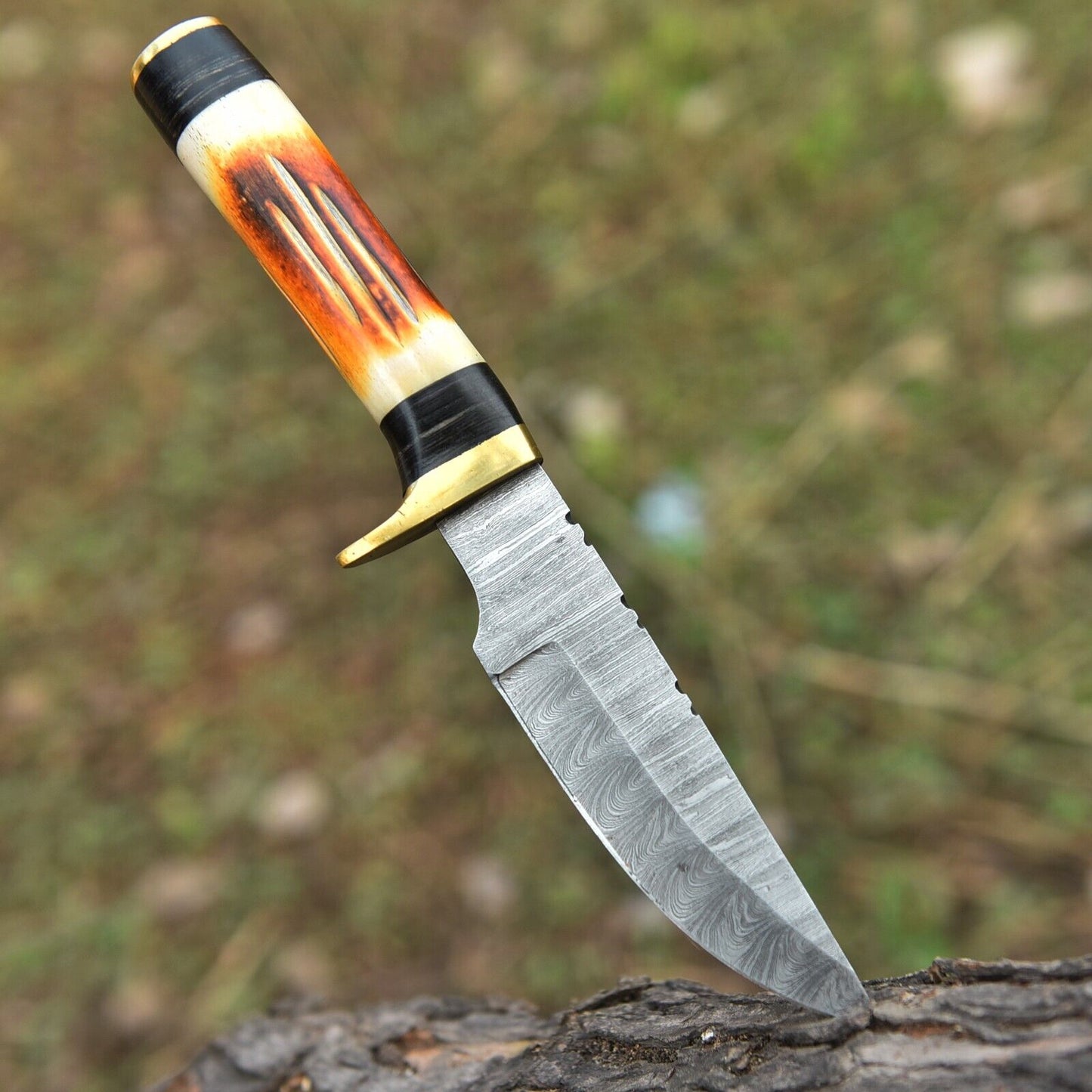 Custom Handmade Damascus Hunting Knife – Hand Forged Damascus Steel Blade | DRSKNIVES HUB