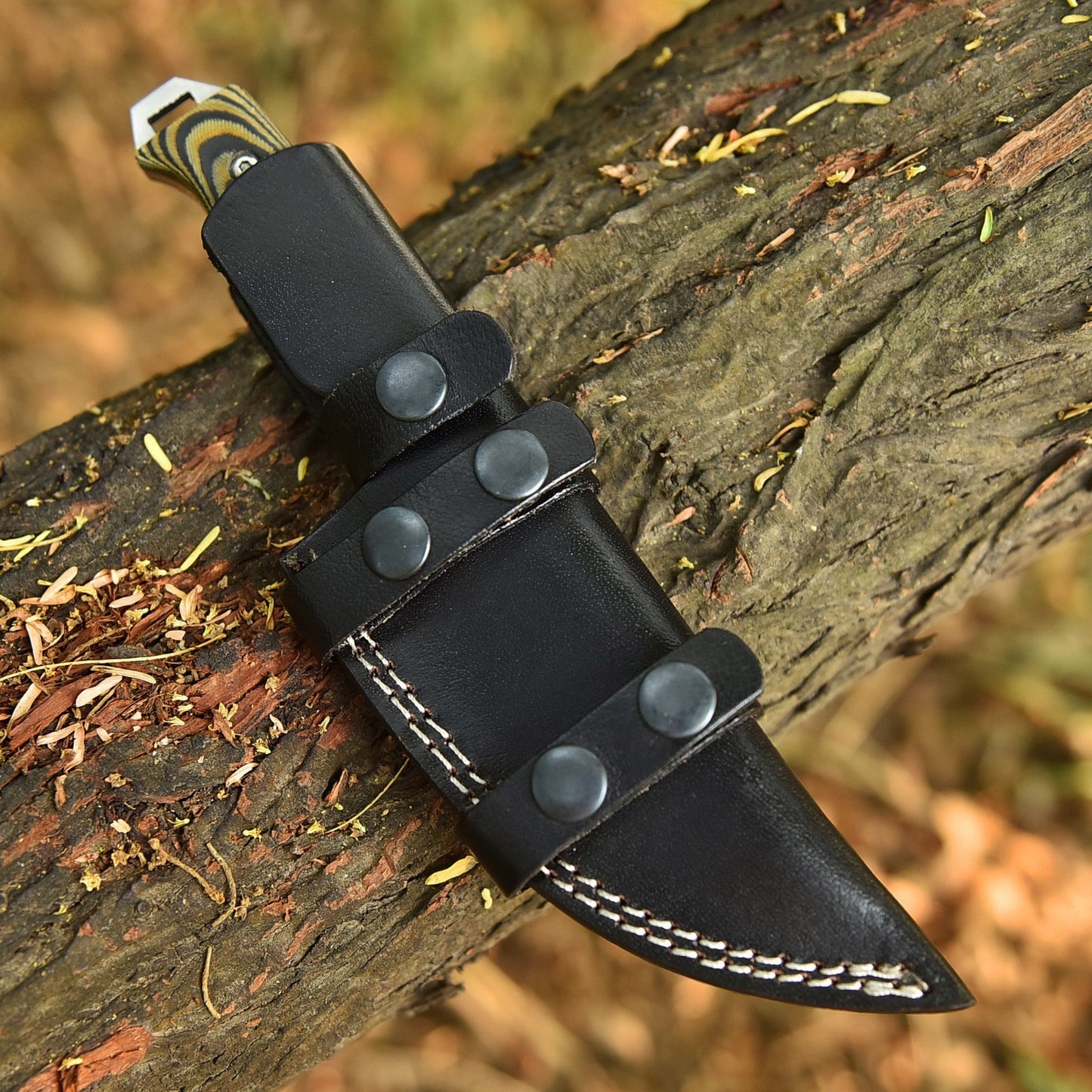 Full Tang Handmade Hunting Fixed Blade Survival Knife Custom Micarta Handle