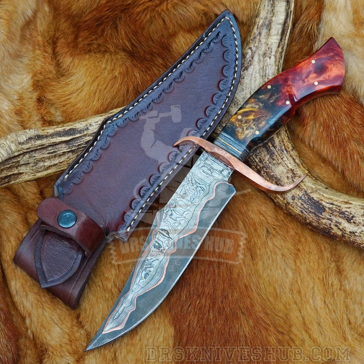 Copper Damascus Knives Collection – Masterpiece Series - DRSKNIVES HUB