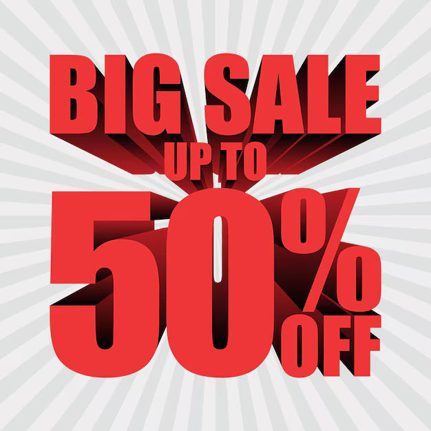 50% OFF – Limited Time Sale!