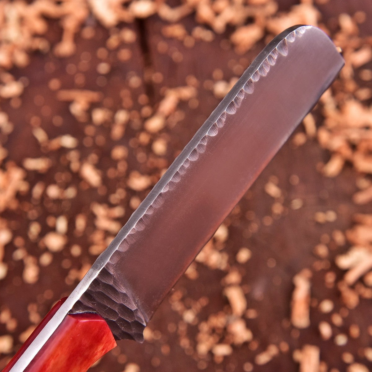 Handmade Bull Cutter Knife With Leather Sheath D2 Steel Knife