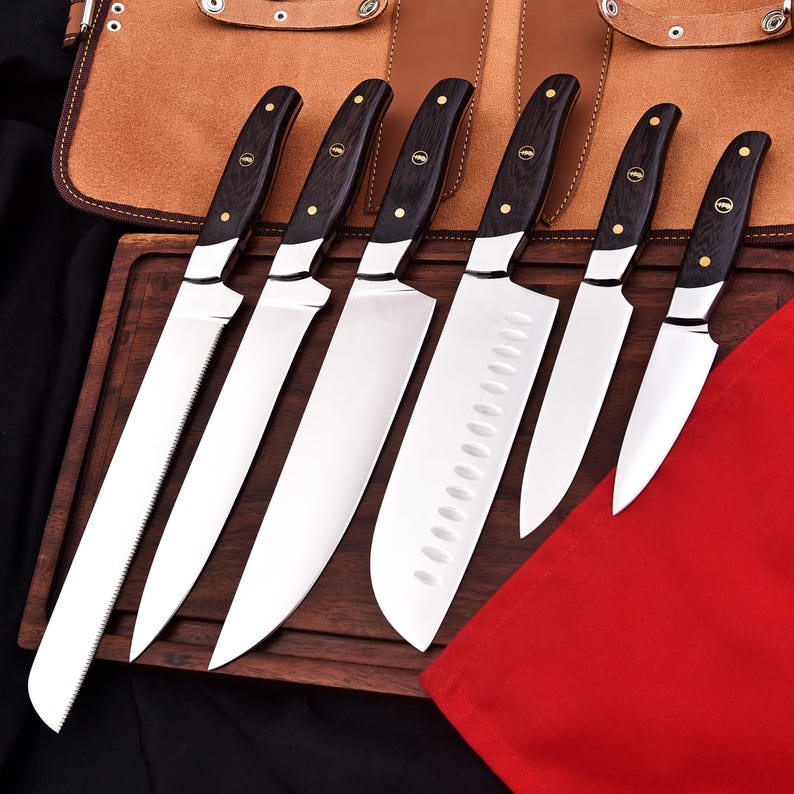 Premium 6-Piece Handmade Chef Knife Set – Professional Kitchen Knife Collection | DRSKNIVES HUB