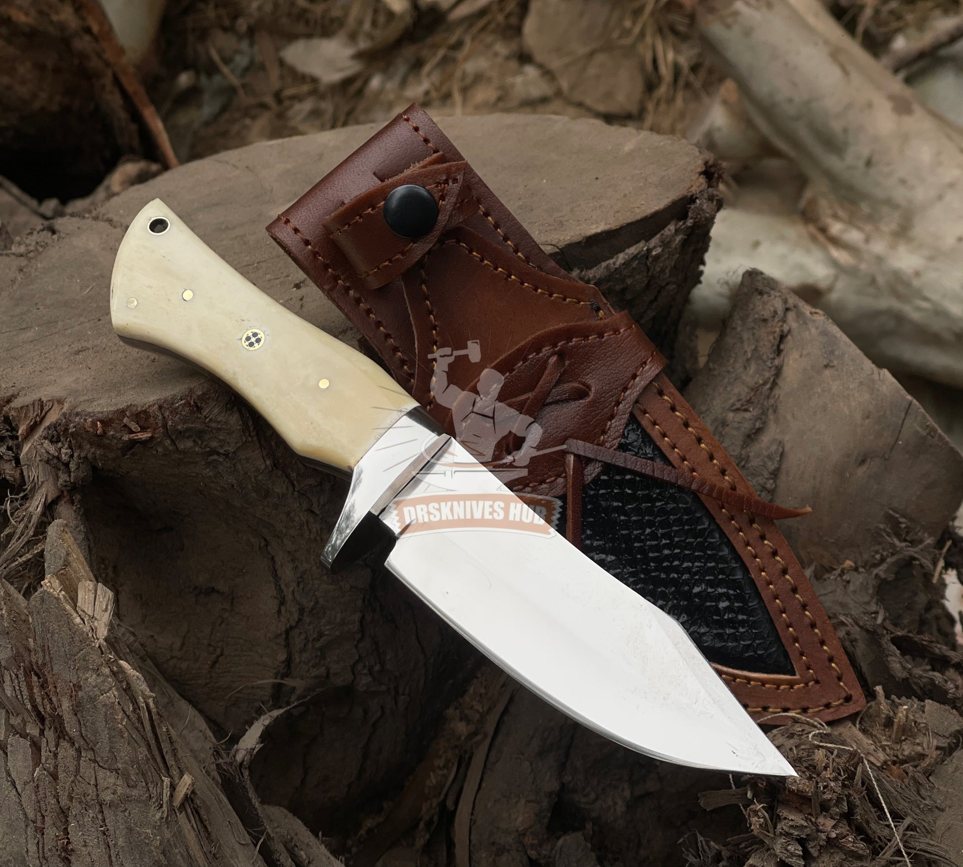 Carbon Steel Hunting Knife 
