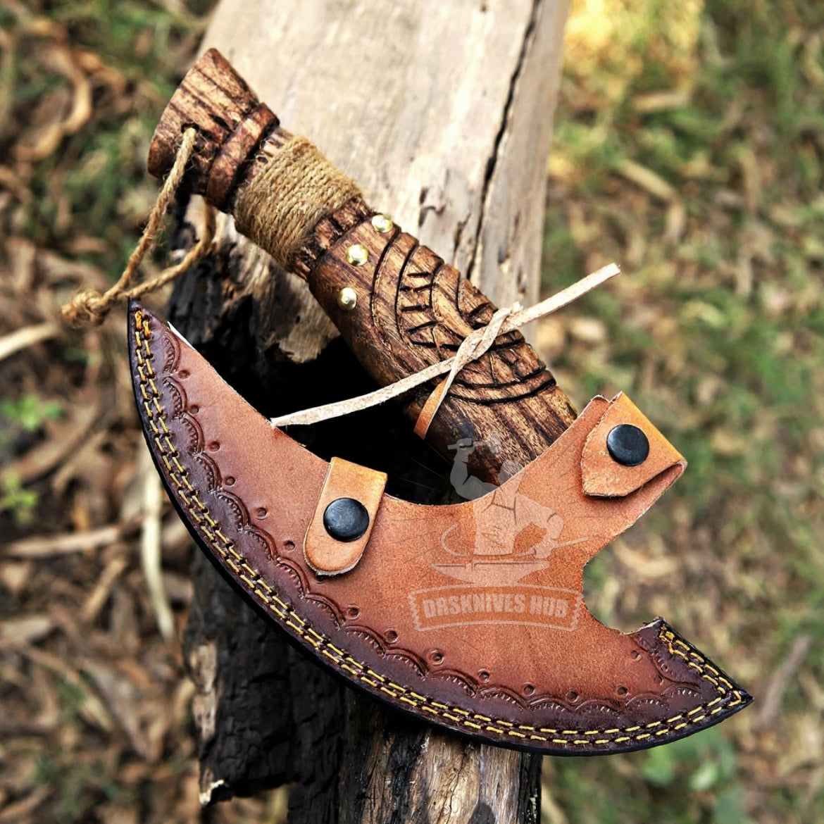 Pizza Axe – Hand Forged High Carbon Steel Pizza Cutter | DRSKNIVES HUB