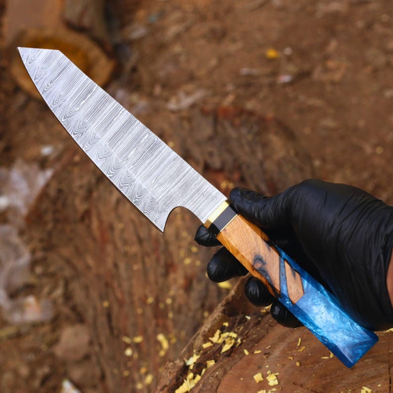 CHEF KNIFE CUSTOM HANDMADE DAMASCUS KITCHEN KNIFE || DRS KNIVES HUB