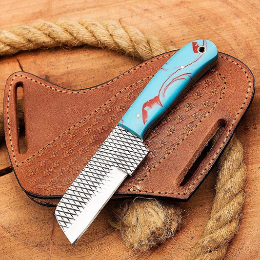 Handmade Rasp Bull Cutter Knife - Versatile Tool for Tough Materials | DRSKNIVES HUB