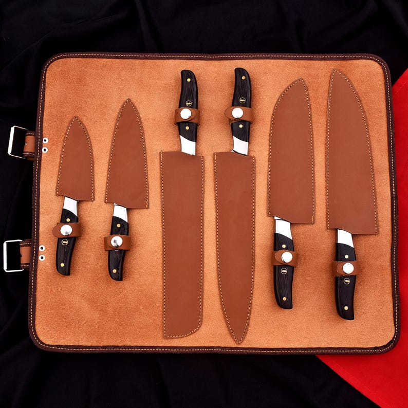 Premium 6-Piece Handmade Chef Knife Set – Professional Kitchen Knife Collection | DRSKNIVES HUB